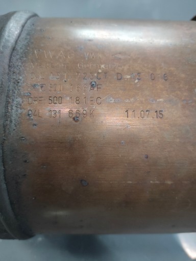 КАТАЛИТИЧЕСКИЙ НЕЙТРАЛИЗАТОР VW SEAT SKODA AUDI DPF 04L131723CT 5Q0131705BE 2.0-TDI
