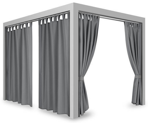 Zasłona ogrodowa TARAS balkon ALTANA 150x200 szelk OPASKA do upięcia GRATIS