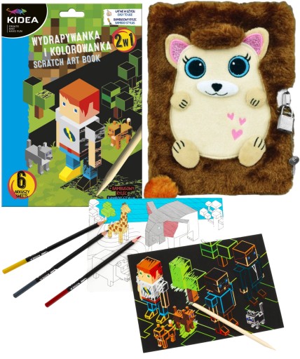Блокнот WŁOCHACZ DIARY с замком + скретч-карта