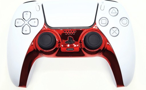 КРАСНАЯ ГЛЯНЦЕВАЯ ДЕКОРАТИВНАЯ ВСТАВКА ПЕРЕДНЕЙ ПАНЕЛИ ДЛЯ PS5 PLAYSTATION5 PAD
