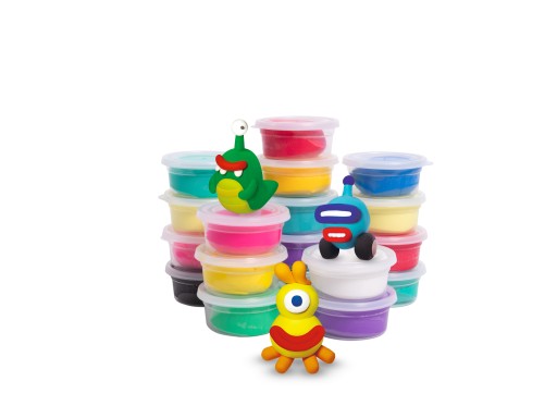 B-CLAY PLASTIC PASTE MONSTERS 18 баночек по 500 г