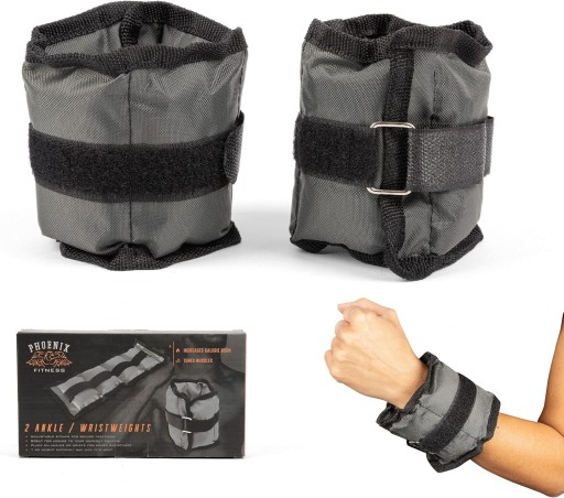 ВЕС НА ЗАПЯСТЬЯ, РУКИ, ГОЛОВОДЫ НОГ, ВЕС 2 x 550 Г, РЕГУЛИРУЕМЫЙ