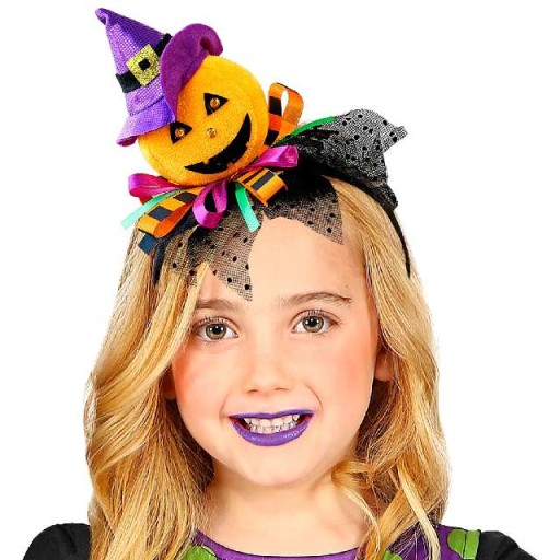 OPASKA halloweenowa DYNIA Z TIULEM halloween kapelusz czarownicy strój