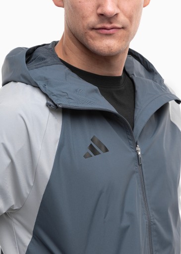 adidas kurtka męska z kapturem wiatrówka lekka wygodna roz.L