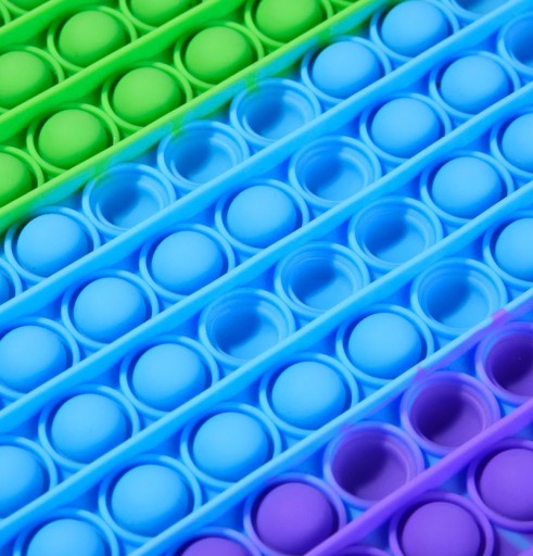 СЕНСОРНАЯ ИГРУШКА PUSH POP IT RAINBOW XXL 30x30