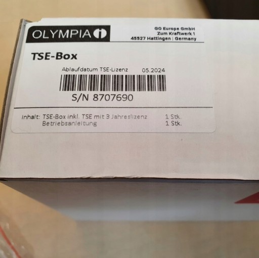 КАССОВЫЙ АППАРАТ OLYMPIA CM 941 TSE С ЯЩИКОМ, ПРОГРАММИРУЕМЫМ С КОМПЬЮТЕРА