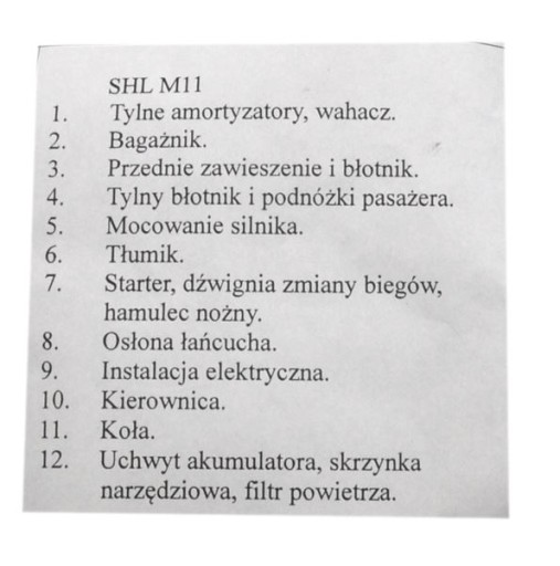 Болты на весь мотоцикл оцинкованные ШЛ М11 175