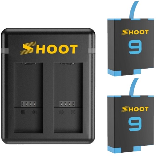 Двойное зарядное устройство для GoPro HERO 9 10 +2 аккумулятора