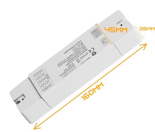 Sterownik LED Odbiornik Kontroler 4 strefy do Taśm RGB MONO RGBW Ściemniacz