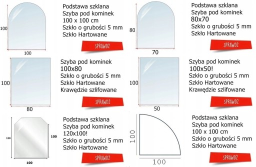 ЗАКАЛЕННОЕ стекло, основание для КАМИННОЙ ПЕЧИ, 100х50см