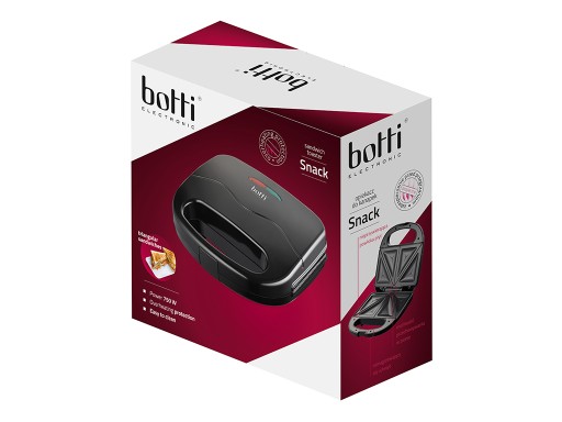 Opiekacz do Kanapek BOTTI SNACK JT-S226 Sandwich Toster czarny 750W