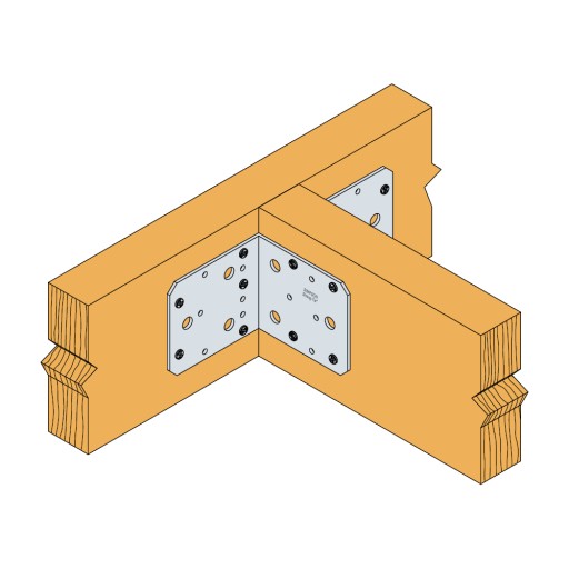 Łączniki ciesielskie kątowniki 88x88x65 x 2,5mm 100szt stalowe Simpson AB90