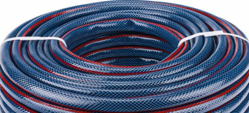 САДОВЫЙ ШЛАНГ 4-СЛОЙНЫЙ ДЛЯ ПОЛИВА 22 БАР 1/2'' 50 М + СОЕДИНИТЕЛИ ПОЛИРОВКА