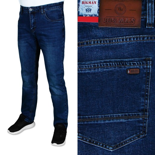 SPODNIE MĘSKIE JEANSOWE W 40 L 32 W104 -106 cm