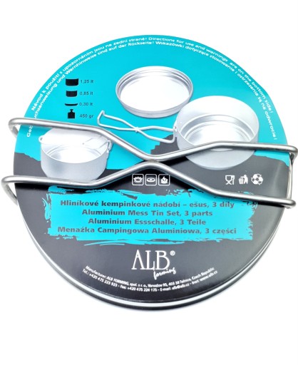 Столовая алюминиевая, 3 предмета ALB