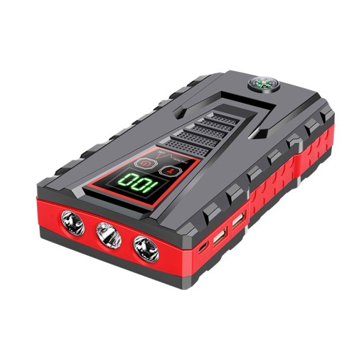JUMP STARTER ROZRUCH BOOSTER POWERBANK LATARKA MŁOTEK KABLE ZESTAW 22000mAh