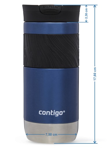 Термокружка для кофе Contigo Byron 2.0 прорезиненная 470 мл - Dragon Fruit