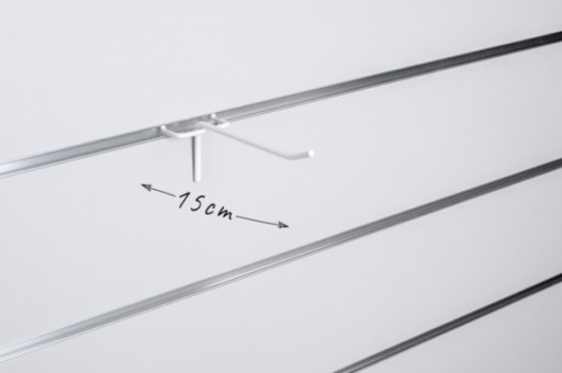 Крючок одинарный для Shop Space Wall, белый, 30 см
