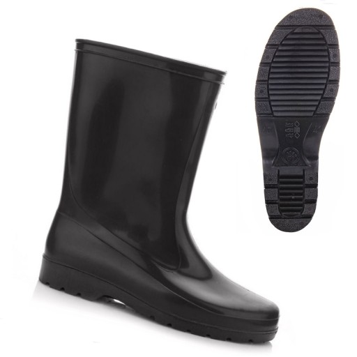Kalosze Damskie Gumowce Gumiaki Czarne Polskie Lemigo IGA 40-41
