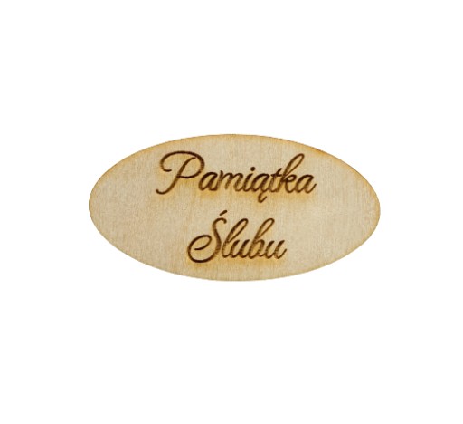 Tabliczka z napisem pamiątka ślubu ślub grawer 7cm