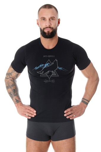 МУЖСКАЯ МУЖСКАЯ ТЕРМОАКТИВНАЯ ФУТБОЛКА BRUBECK OUTDOOR ШЕРСТЯНАЯ