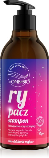 Hair in Balance by ONLYBIO Rypacz Интенсивно очищающий шампунь 400мл