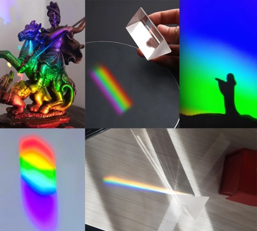 ОПТИЧЕСКАЯ ПРИЗМА ПОДАРОК ​​ФОТОГРАФУ - треугольная 50ммх30мм*30мм