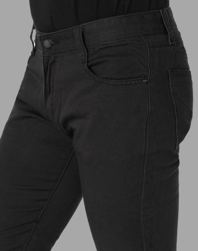 Czarne Spodnie Jeansowe Męskie Texasy Dżinsy SUPER BLACK JEANS 8539 W34 L32