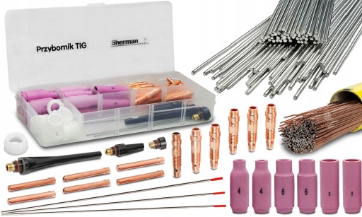 КОМПЛЕКТ TIG DC для сопел WIRE 308 316 LSI из нержавеющей стали