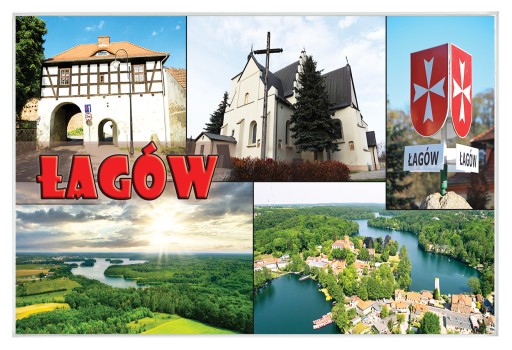 Magnesy na lodówkę miasta - ŁAGÓW