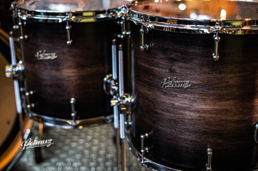 Polmuz Maple Model 1 — 22/10/12/14/16 — Fast Toms — Satin Black Fade