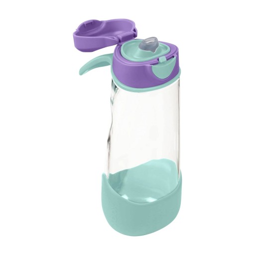 B.box Butelka na wodę - bidon z ustnikiem dla dziecka tritan 600 ml Lilac