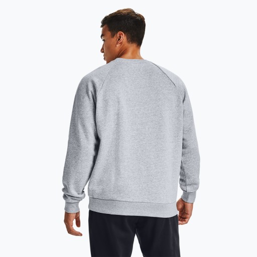 Мужская толстовка Under Armour Rival Fleece Crew модно-серая, светло-вересковая/черная, XL