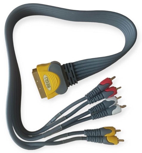 Кабель со штекером SCART EURO на 6 штекеров RCA