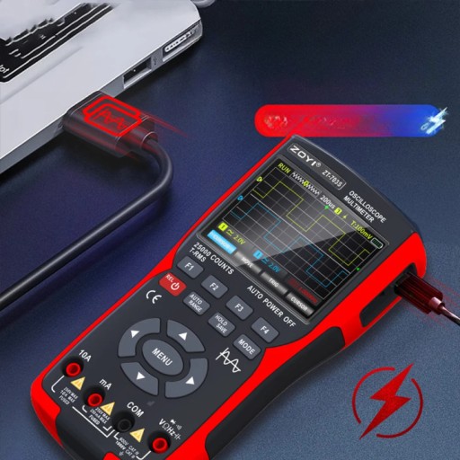 Мультиметр с осциллографом осциллограф 3в1 ZOYI ZT-703S 3,5'' 50Mhz