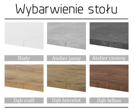 8 krzeseł skandynawskich + stół 80x140/180 cm