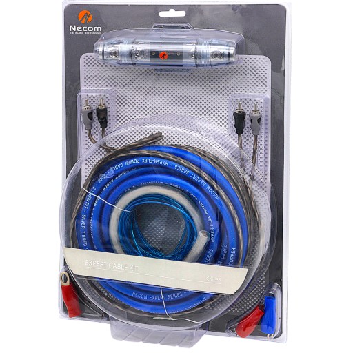 NECOM CABLES КАБЕЛИ ДЛЯ УСИЛИТЕЛЯ С ПРЕДОХРАНИТЕЛЕМ RCA БЛОК ПИТАНИЯ 35 мм2