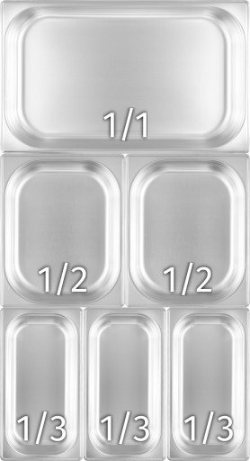 POJEMNIK GN 1/2 200 MM ZE STALI NIERDZEWNEJ GASTRONOMICZNY 11.6 L TECHNICA