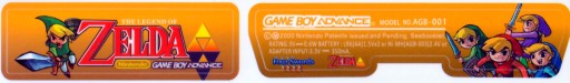 Наклейка с этикеткой Zelda Game Boy Gameboy Advance GBA