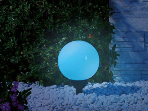 LIVARNO LARGE LED солнечный светильник BALL Ø 20 см RGB