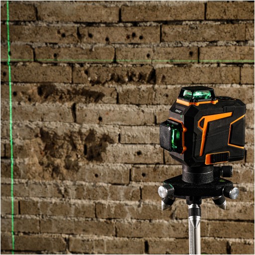 ЛАЗЕРНЫЙ УРОВЕНЬ 360 ПЛОСКОСТЬ 3D CROSS PRO GREEN DEKO DKLL12PB2