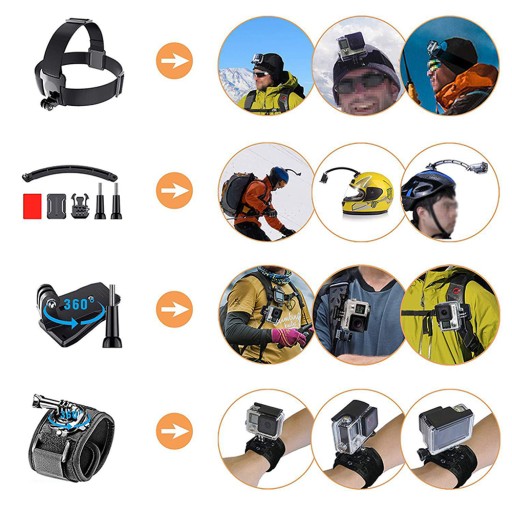 Набор держателей аксессуаров 50 в 1 для GoPro Hero 7 8 9/GoPro SJCAM