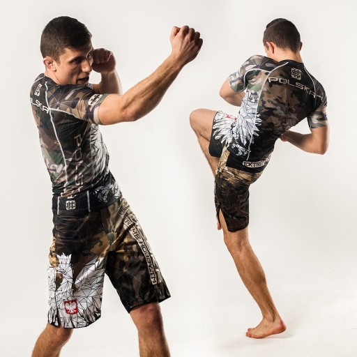 Мужская спортивная футболка для MMA BJJ POLSKA CAMO M