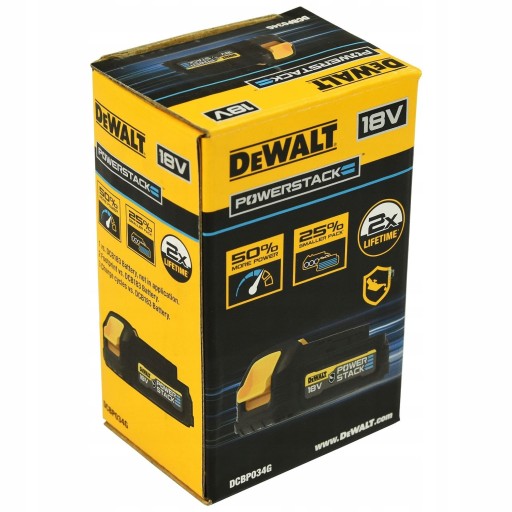 DEWALT POWERSTACK 18 В LI-ION 1,7 Ач DCBP034G аккумулятор