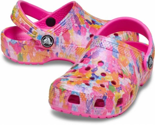 Детская обувь Вьетнамки Сабо Crocs Classic Hyper Real 208450 Сабо 30-31