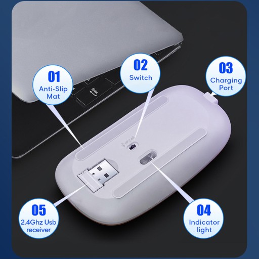 Беспроводная Bluetooth-клавиатура с аккумулятором для черной клавиатуры и мыши