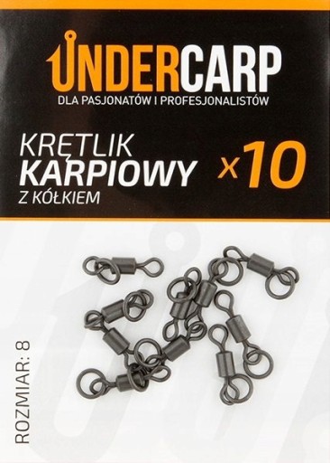 Krętlik karpiowy z kółkiem roz. 8 – UNDERCARP