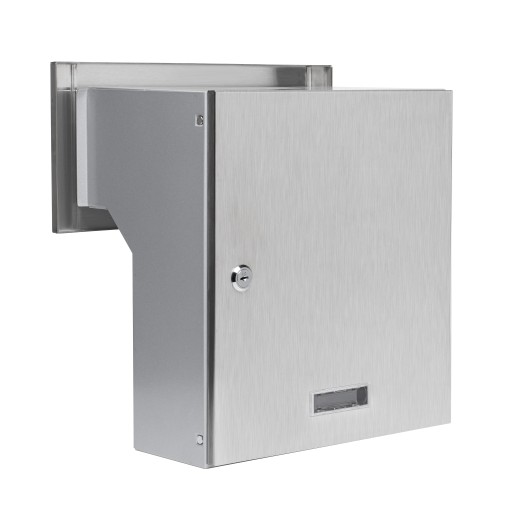 Ящик для писем регулируемый 19-26 см INOX STEEL +3 ключа