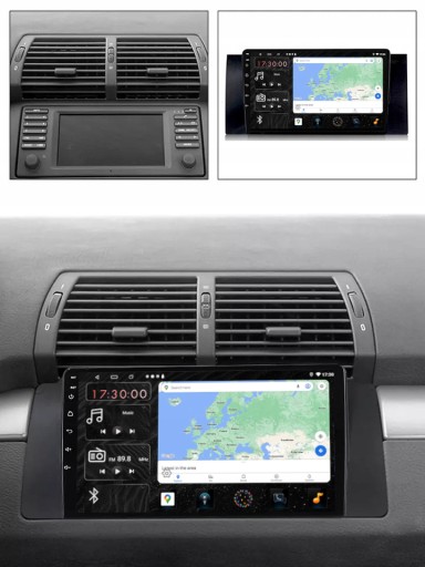 РАДИО GPS ANDROID BT BMW E39 1996-2003 32 ГБ SIM-карты