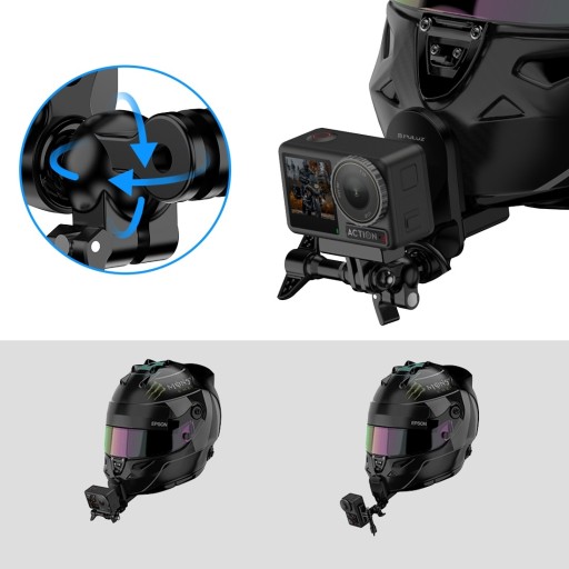 Uchwyt Kask Motor Motocykl do GoPro Hero 13 12 11 MINI 10 9 8 7 6 5 4 MAX